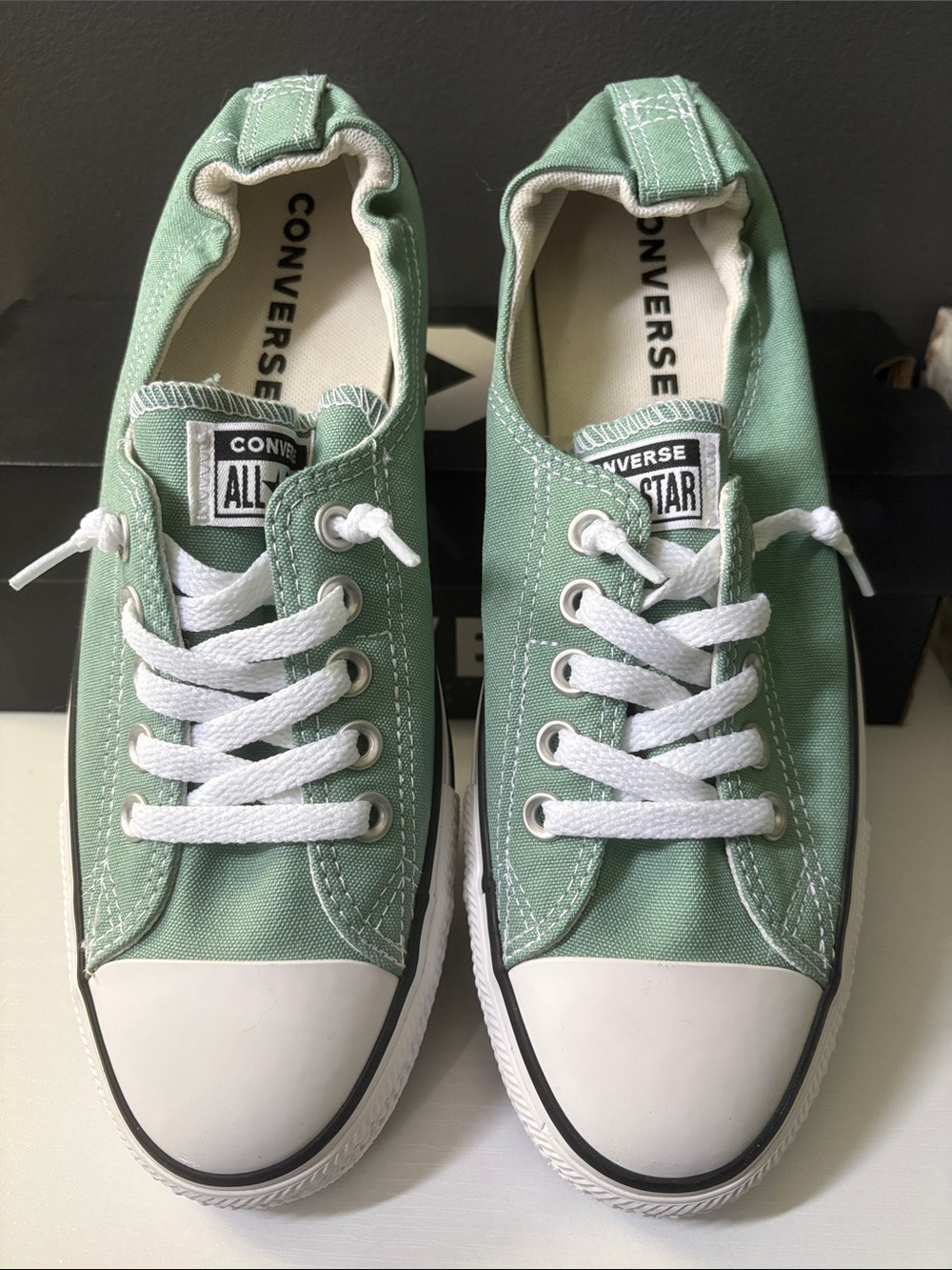 Brand New Converse All Star Low Top Sneakers in Mint Green